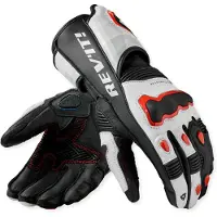REV'IT! REV’IT! Quantum 3 White Neon Red Gloves Taille M