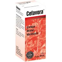 Cefak KG Cefavora gouttes avec ginkgo, gui et aubépine, solution 50 ml