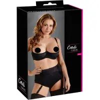 Cottelli collection Plus Size - soutien-gorge ampliforme (noir) - 90D