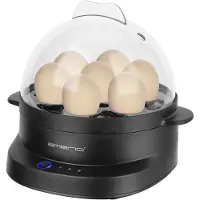 Emerio EB-131811.1 Cuit-oeufs sans BPA Noir, Cuiseur à œufs, Noir