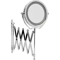 Wenko Miroir cosmétique Led Maquillage Éclairage mural Brolo lumière chrome