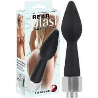 You2Toys - Rear Splash - pommeau de douche conique en silicone (noir)