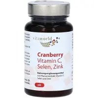 Vitaworld Cranberry Vitamine C, sélénium, zinc gélules, 60 gélules