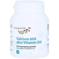 Vitaworld Calcium 600 plus Vitamine D3 en comprimés, 60 comprimés