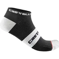 Castelli Lowboy 2 Sock Black/White L/XL Chaussettes de cyclisme