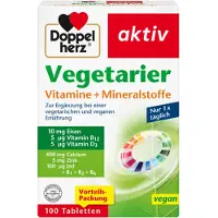 Doppelherz Vegetarier Vitamines+Minéraux actifs 100 pc
