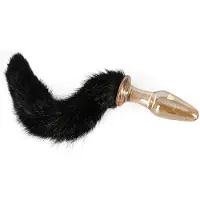 You2Toys - Plug anal en verre avec queue de chat