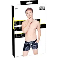 Black Level - short homme vinyle poches latérales - noir - M