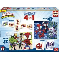 Educa Coffret multi-jeux Super Pack Spidey & His Amazing Friends