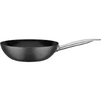 GSW poêle à wok Avanti 28 cm, acier carbone, acier inoxydable, poêle à wok ø ca. 28 x H 8,2cm