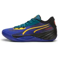 Puma Chaussure de sport 'All-Pro Nitro' bleu marine / jaune foncé / rouge sang / noir