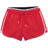 Copenhagen Studios Shorts de bain rouge / noir / blanc
