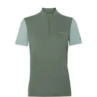 Vaude Bike Matera Half Zip Short Sleeve Jersey Vert 40 Femme