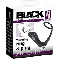 You2Toys - plug anal vibrant avec cockring - silicone noir