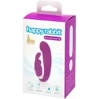 Happy Rabbit - Vibromasseur point G mini avec stimulateur clitoridien