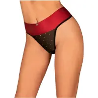 Obsessive - string sexy - nœud décoratif - rouge
