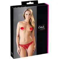 Huismerk - string sexy dentelle rouge