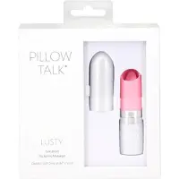 Pillow Talk Lusty - vibromasseur langue rechargeable - rose