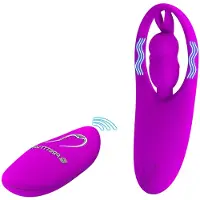 Pretty Love - stimulateur rabbit - double stimulation clitoridienne - rose