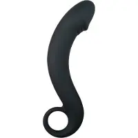 Easytoys Anal Collection - gode anal courbé - silicone noir