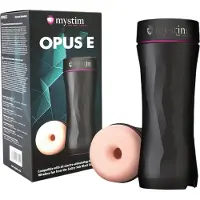 Mystim Opus E Donut - masturbateur électrique (chair-noir)