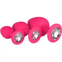 EasyToys Diamond - Coffret de plugs anaux (rose)