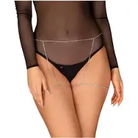 Obsessive Bijou 905 - harnais corps bijou (argenté) - S-L