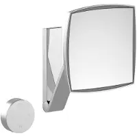 Keuco iLook_move Miroir de soins de beauté, éclairé, angulaire, couleur de la lumière réglable sur plusieurs niveaux, panneau deen verre, avecDali, 17613139006