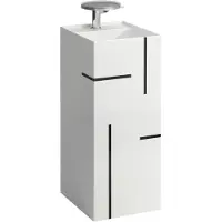 Laufen Kartell Lave-mains, posé, 3 trous pour robinet, sans trop-plein, 375x435x900, H811331D021581