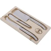 Laguiole En Aubrac Laguiole Jean Dubost - 97616 - 3 Pièces Fromage Tout Inox