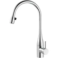 Kwc Mitigeur monocommandé pour évier Eve avec douchette extractible chromé