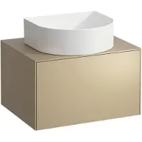 Laufen Tiroir Sonar courant, 1 tiroir, adapté aux cuvettes des lavabos 812340, 812341, 812342, 812343, découpe au milieu pour le lavabo, H4054010340401