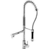 Steinberg Série 100 robinet de cuisine, avec douchette, saillie 156mm, pivotant, 1001480