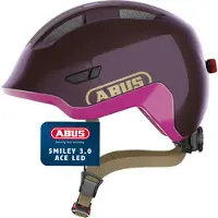 ABUS Smiley 3.0 Ace Led Junior Helmet Noir M Enfants