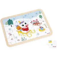 Janod Puzzle - Sur la montagne de bois - 24pcs.