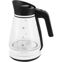 Emerio WK-111898, 1,5 l, 2200 W, Noir, Blanc, Indicateur de niveau d'eau, Bouilloire électrique, Blanc, Noir