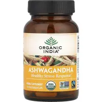 Organic India Ashwagandha Antistress Naturel, 60 gélules, Inde biologique