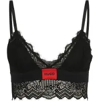 HUGO pour femme. 50535060 Soutien-gorge triangle en dentelle noir (XS), Homewear, Synthétique