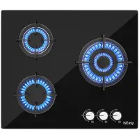 IsEasy Mgbg-603 65 Cm Gas Hob 3 Burners Argenté