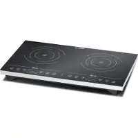 Rommelsbacher CT 3410/IN plaque Noir, Blanc Comptoir Plaque avec zone à induction 2 zones