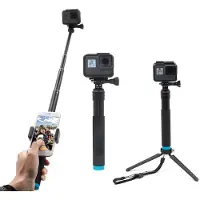 Telesin Selfie stick 90cm avec trépied pour GoPro et smartphone