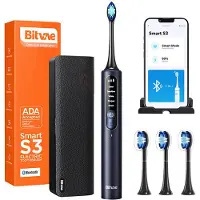 Sonic Brosse à dents sonique avec application, set d'embouts, étui de voyage et porte-brosse à dents S3