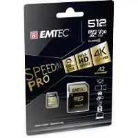 Emtec ECMSDM512GXC10SP mémoire flash 512 Go MicroSDXC UHS-I Classe 10