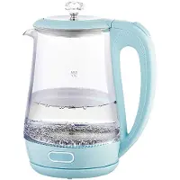 Maestro Bouilloire électrique en verre MR-052-BLUE. Bleue, 1,7 L
