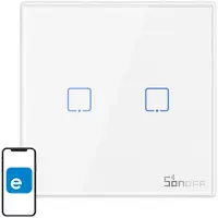 Sonoff 433Mhz interrupteur d'éclairage sans fil T2Eu2C-Rf (2 canaux)
