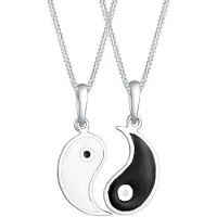Elli Chaîne 'Yin und Yang' noir / argent / blanc