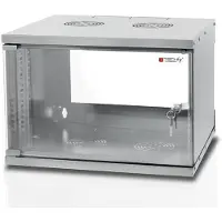Techly I-CASE EL-1006G32 Rack de wall 6U 50kg Grey rack - Tablette (50 kg, Rack de wall, 6U, Grey, 48.3 cm (19"), Active)