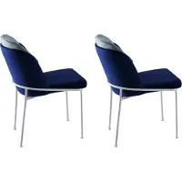 Skye Decor , Dore 182 V2, ensemble de chaises (2 pièces), bleu foncé, 100 % MÉTAL, 54 x 55 x 86 cm