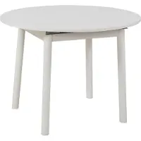 Skye Decor , Oliver - White, Table à rallonge, blanche, 100 % PANNEAUX DE PARTICULES MÉLAMINÉS, 100 x 100 x 75 cm