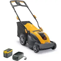 Stiga Tondeuse à gazon sans fil COMBI 340e, largeur de coupe 38 cm, fonction mulching, 1x batterie 4 Ah (E440) et chargeur inclus